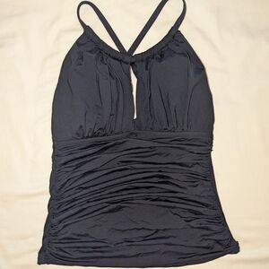 La Blanca Elegant Black Halter Top